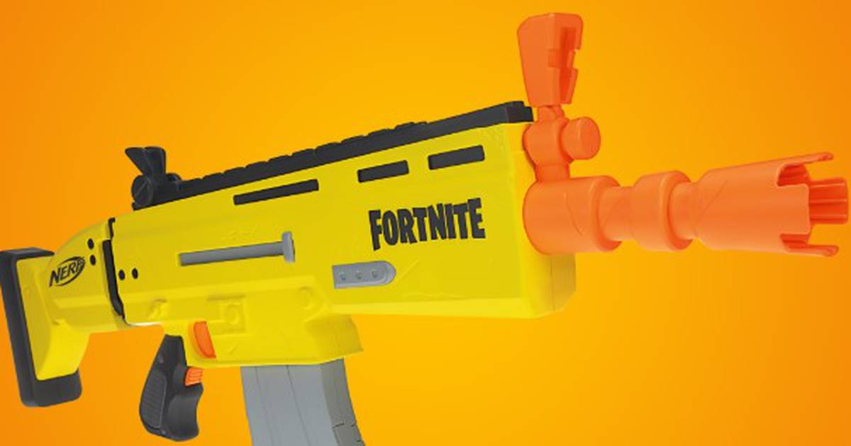 GANHEI TODAS AS NERFS DO FORTNITE DE PRESENTE!! 