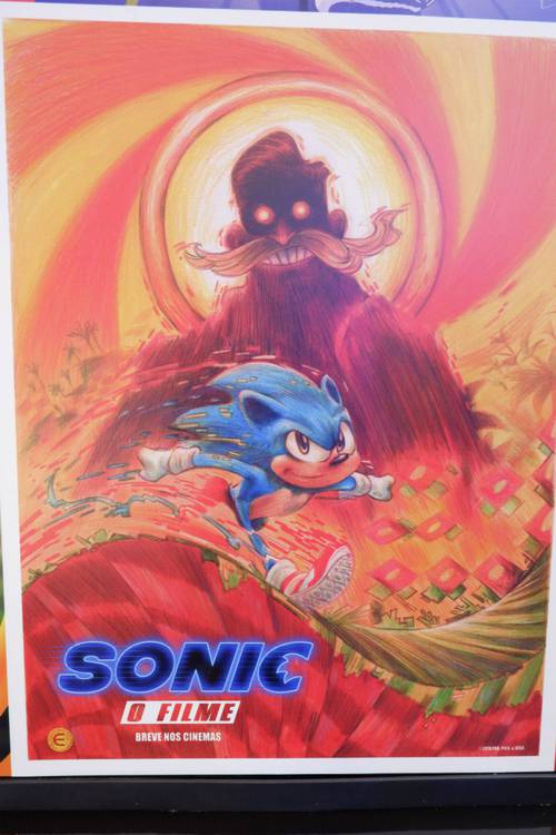 Poster Arte Sonic O Filme (30x40) - Exclusivo Ccxp 19