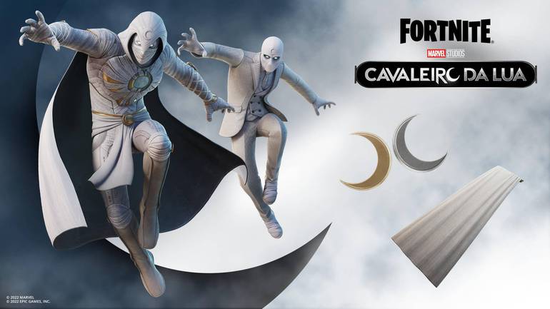 fortnite battle royale epic games cavaleiro da lua skin marvel disney+
