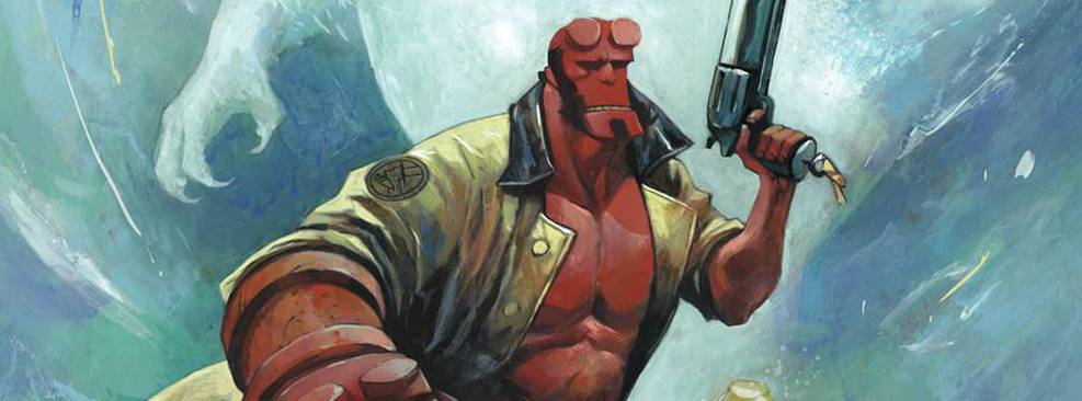 Divulgação/Mythos Editora Hellboy caça abominável homem das neves em nova HQ; confira prévia