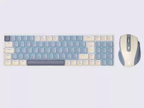 teclado mecânico e mouse sem fio redragon