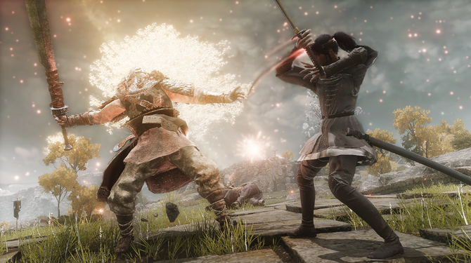 imagem do mod de sekiro funcionando em elden ring