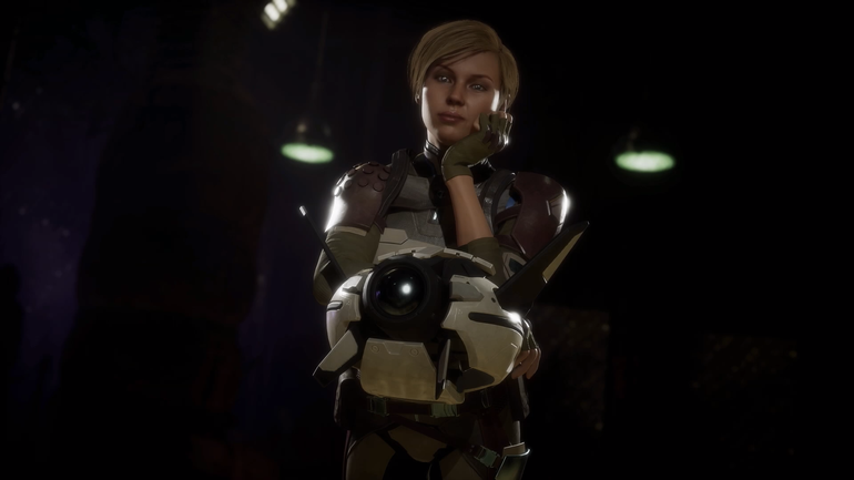 Cassie Cage descansa em drone.