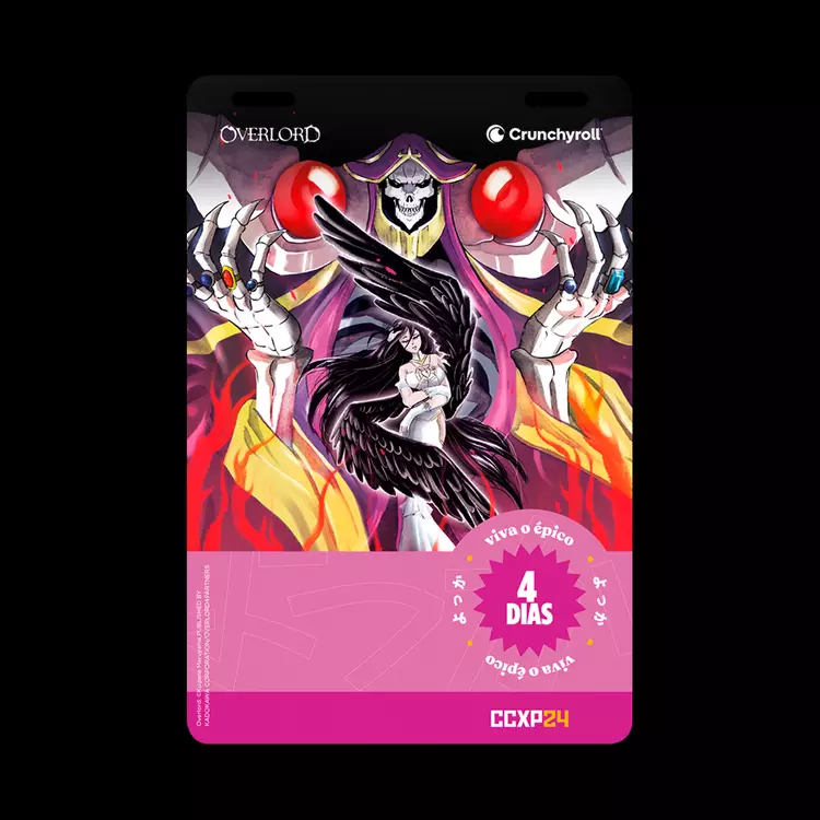CCXP24 | Credenciais têm ilustrações de animes da Crunchyroll