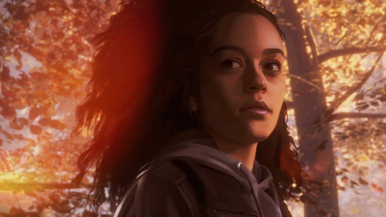 Imagem de As Dusk Falls mostra Zoe, uma menina negra de cabelos cacheados que é uma das protagonistas do jogo 