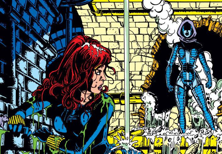 Viúva Negra e Dama de Ferro nos quadrinhos da Marvel Comics
