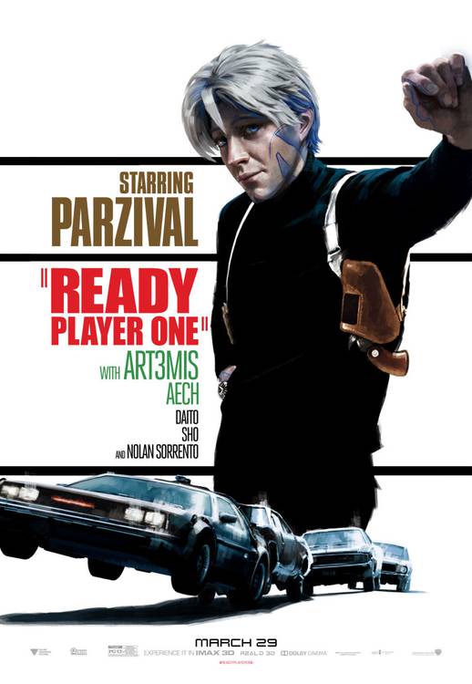 Poster em Adesivo do Filme Jogador Nº 1 Ready Player Number One