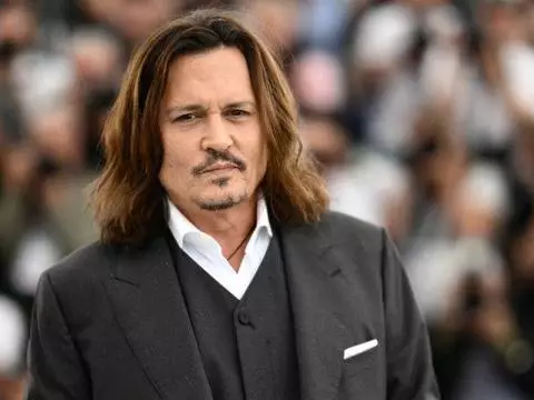 Johnny Depp em Cannes (Christophe Simon/AFP)