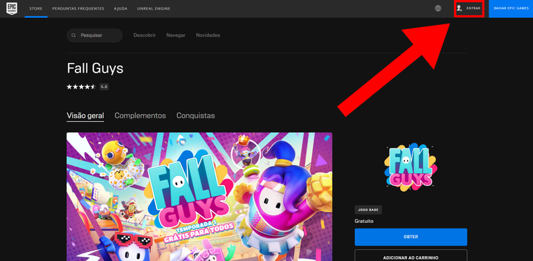 Fall Guys: Como baixar de graça o jogo na Epic Games Store