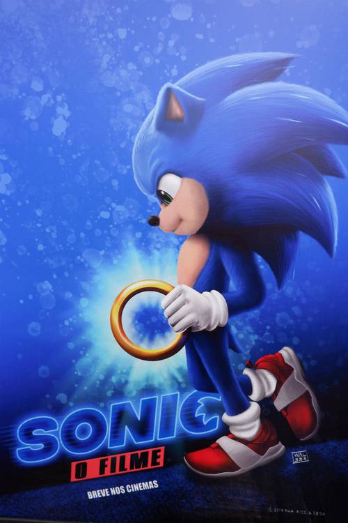 Ouriço estampa cartaz inédito de Sonic - O Filme; confira