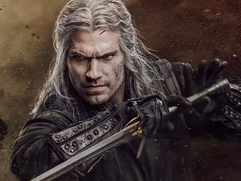 Pôster da terceira temporada de The Witcher com Henry Cavill (Netflix/Divulgação)