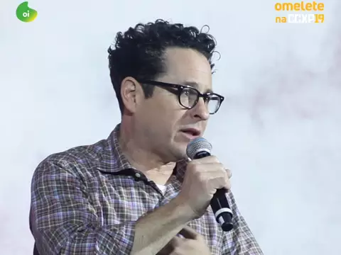 Imagem de J.J. Abrams no painel de Star Wars IX na CCXP 2019/Reprodução