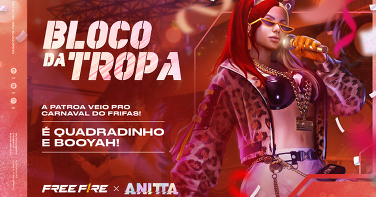 A Patroa”: Anitta vai virar personagem do jogo Free Fire