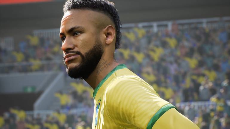 Neymar em eFootball 2022.