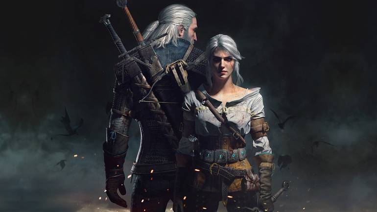 Imagem de Geralt e Ciri de The Witcher 3