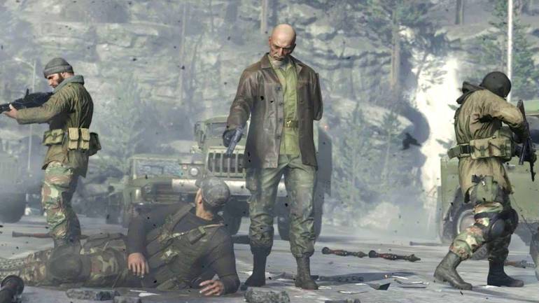 Imagem da cena final de Call of Duty 4 Modern Warfare