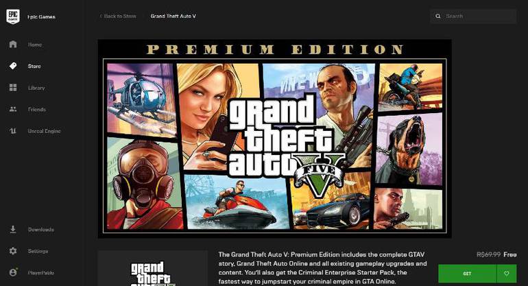 GTA V está de graça no PC via Epic Games Store; saiba como pegar