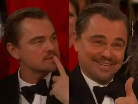 Com quem Leonardo DiCaprio estava falando no Globo de Ouro? Descubra
