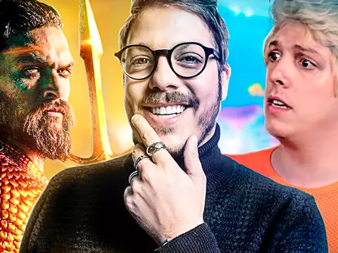 Montagem Omelete com Fabio Porchat e Liga da Justiça/Reprodução