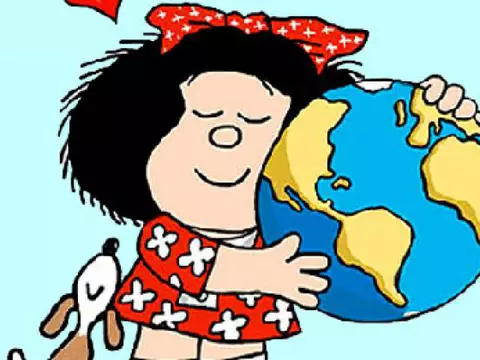 Arte de Mafalda, por Quino (Reprodução)