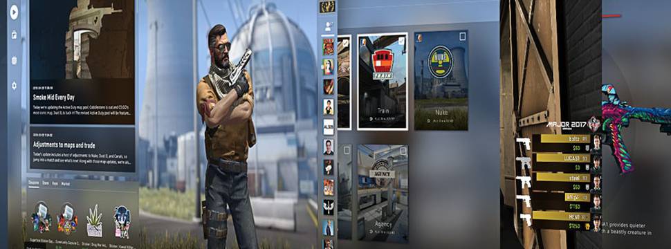 Veja a evolução do menu principal do CS:GO ao longo de mais de uma