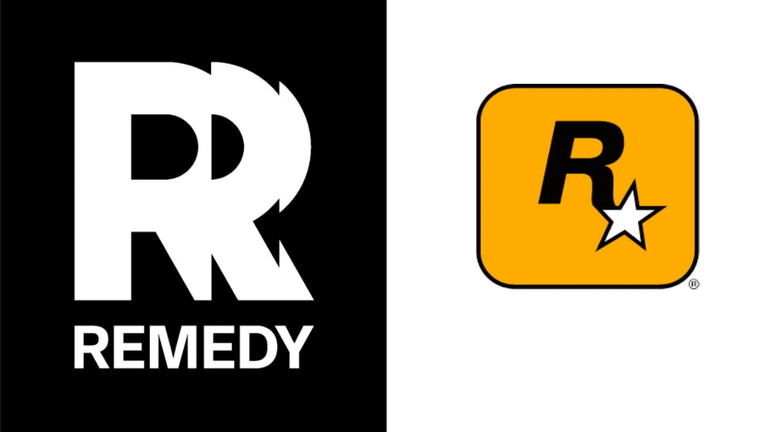 imagem dos logos da remedy e rockstar lado a lado