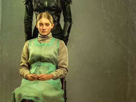 Jogos Vorazes  - A Esperança | Arte mostra Katniss e Prim