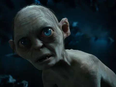 Gollum, em cena de O Hobbit