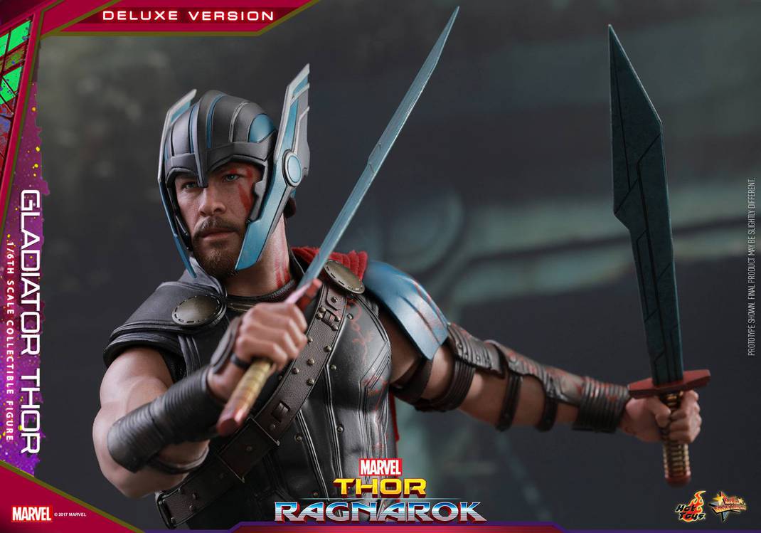 Action Figure Thor Gladiador (Gladiator) Deluxe: Thor Ragnarok