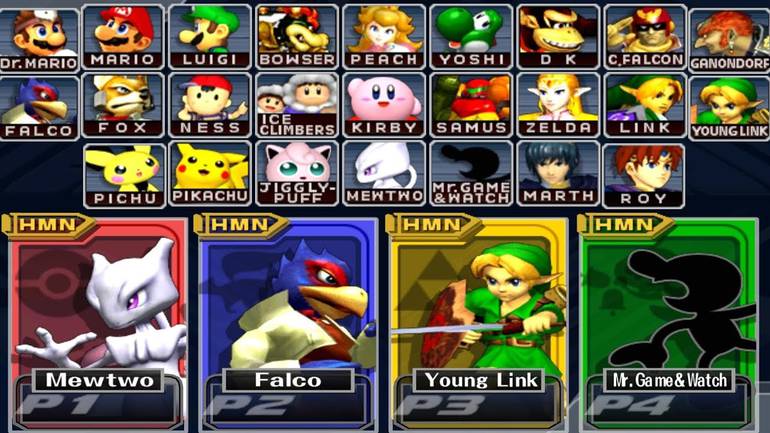 Super Smash Bros. Melee.