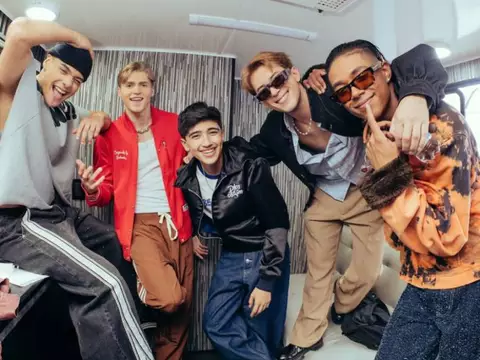 Santos Bravos; à extrema direita, Kauê Penna (Reprodução)