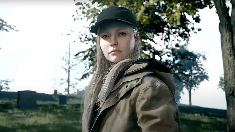 imagem de rose no trailer do dlc shadows of rose de resident evil village