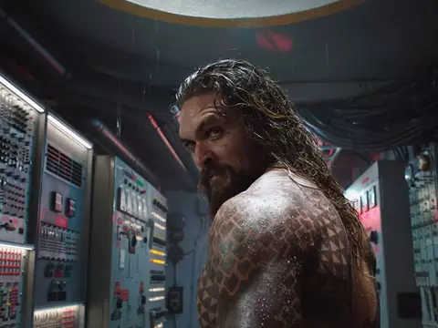 Jason Momoa como Arthur Curry, o Aquaman, em cena de Aquaman and the Lost Kingdom (Warner Bros./Divulgação)