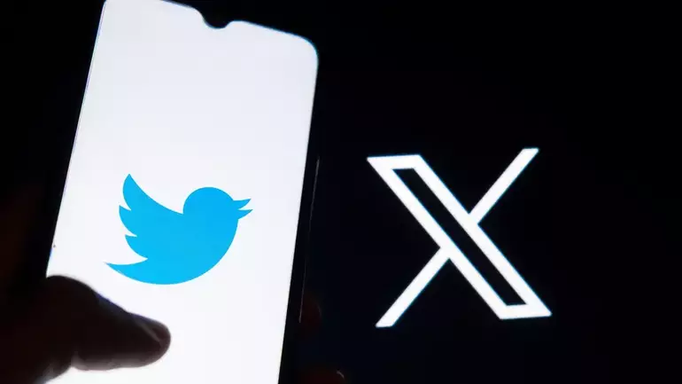 Imagem do novo logo do Twitter, X