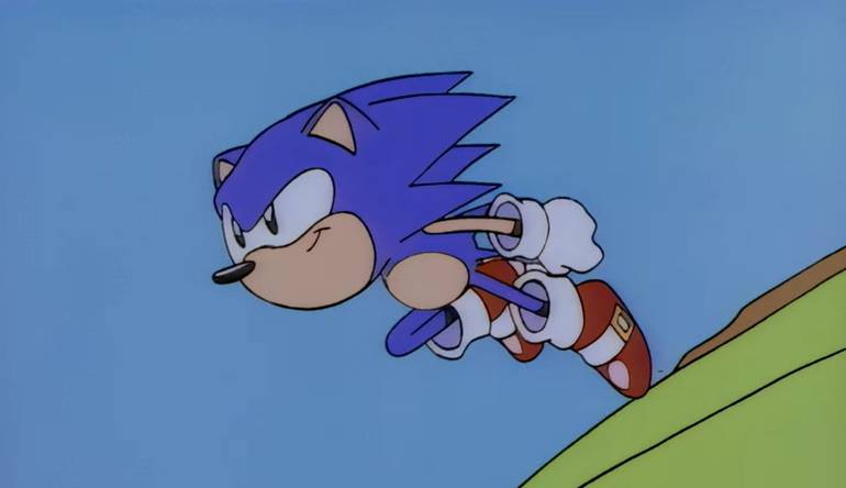 Sonic no anime de Sonic CD.