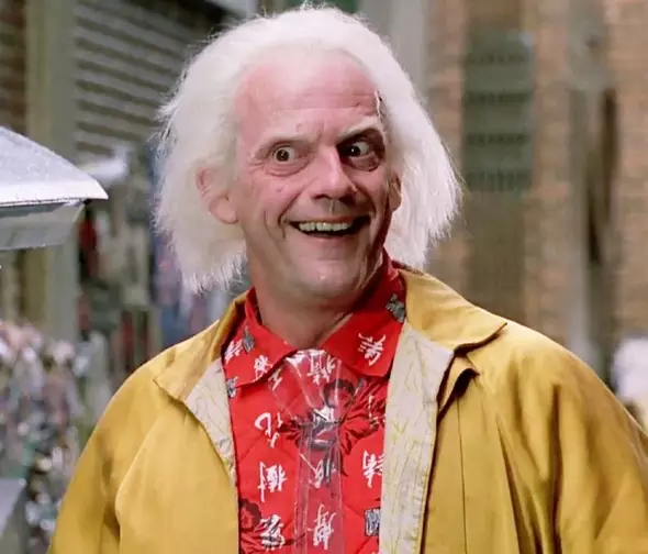Christopher Lloyd em De Volta Para o Futuro (Reprodução)