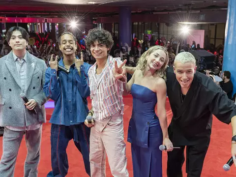 Elenco de One Píece no Tudum (Netflix/Divulgação)