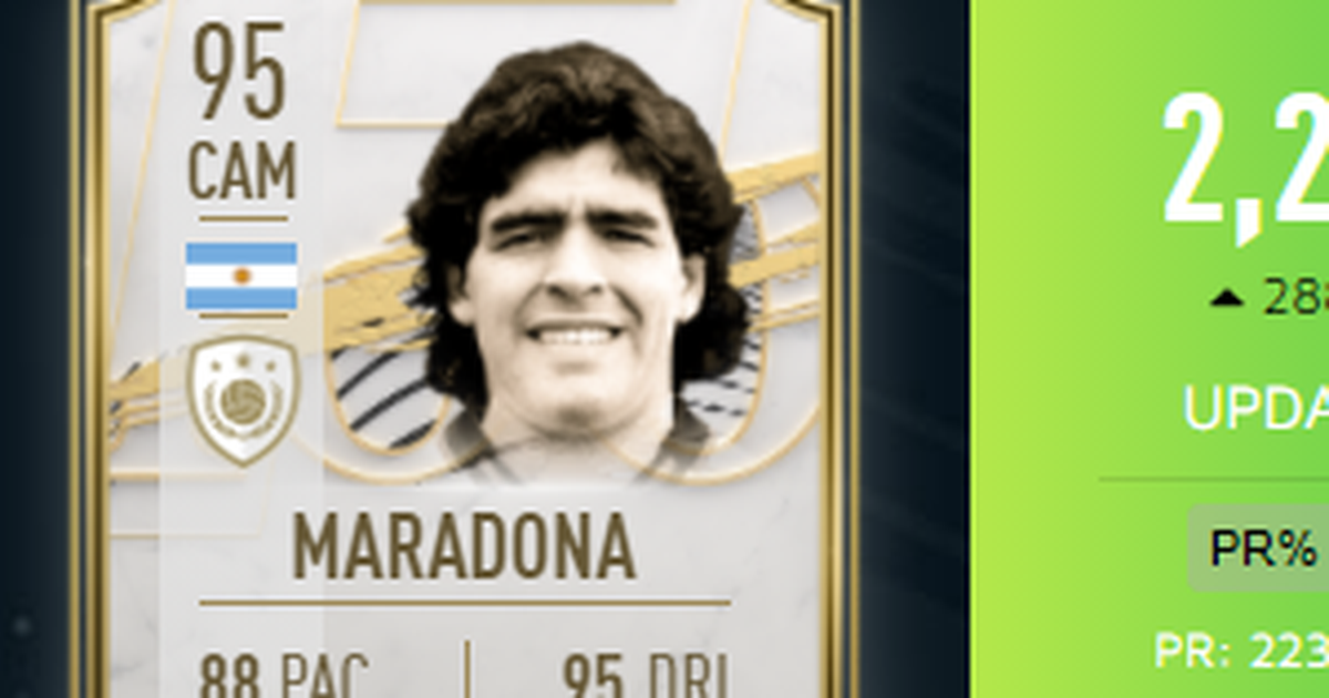 Morte de Maradona gera inflação em cartas de FIFA 21