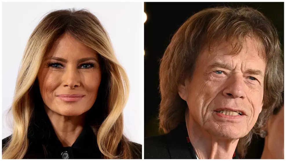 Melania Trump e Mick Jagger