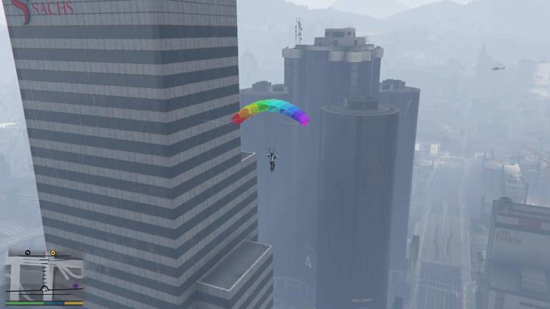 GTA 5 paraquedas.