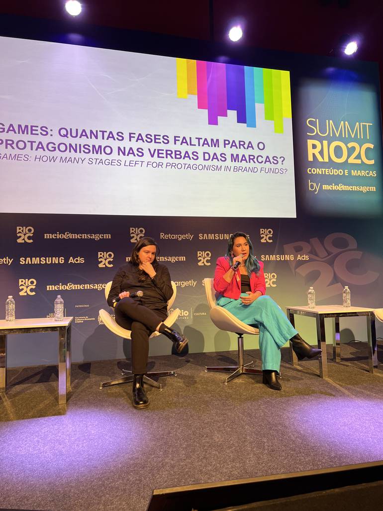 Duas palestrantes no Rio2C.