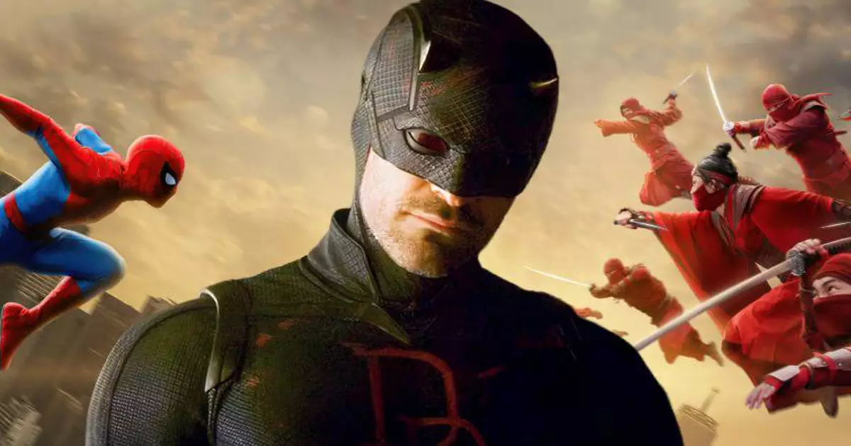 Homem-Aranha e Demolidor em arte relacionada a Homem-Aranha Um Novo Dia