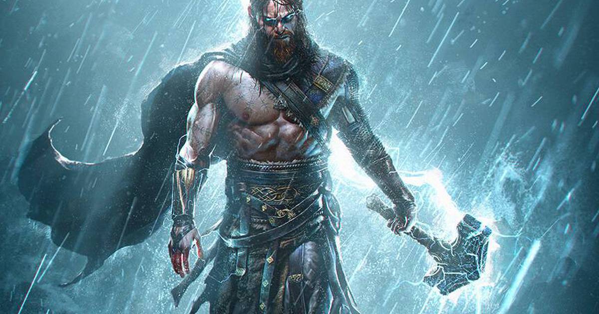 The Enemy - God of War: Thor está pronto para a luta em arte