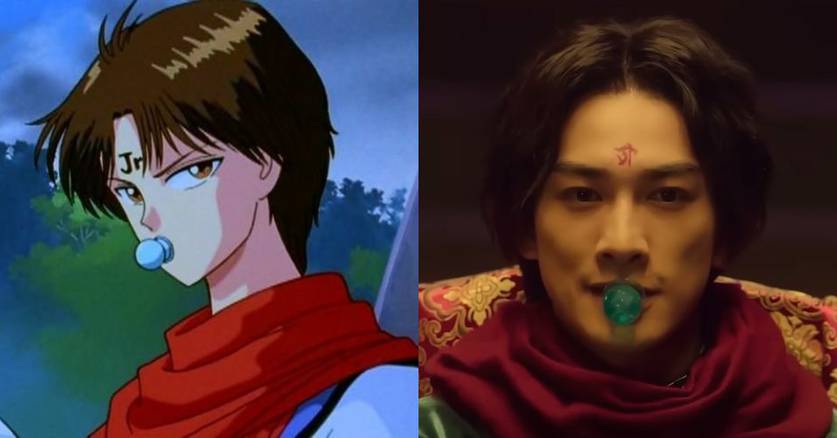 Yu Yu Hakusho  Compare os personagens do anime com os do live