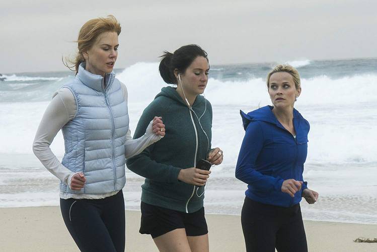 Nicole Kidman, Reese Witherspoon e Shailene Woodley em Big Little Lies