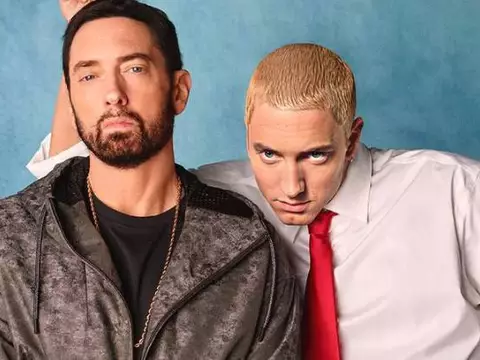 Eminem (e Slim Shady) em sessão de fotos para a Complex (Reprodução)