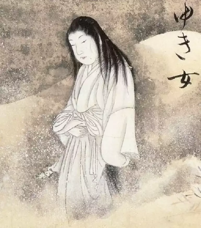 Ilustração de Yuki-Onna