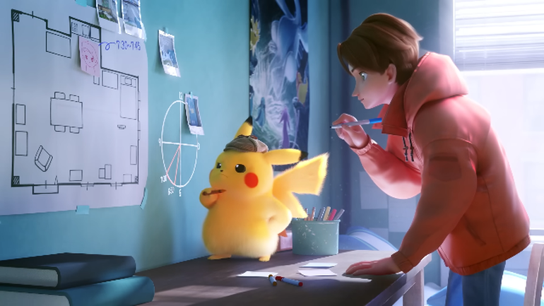 Imagem do curta do Detetive Pikachu