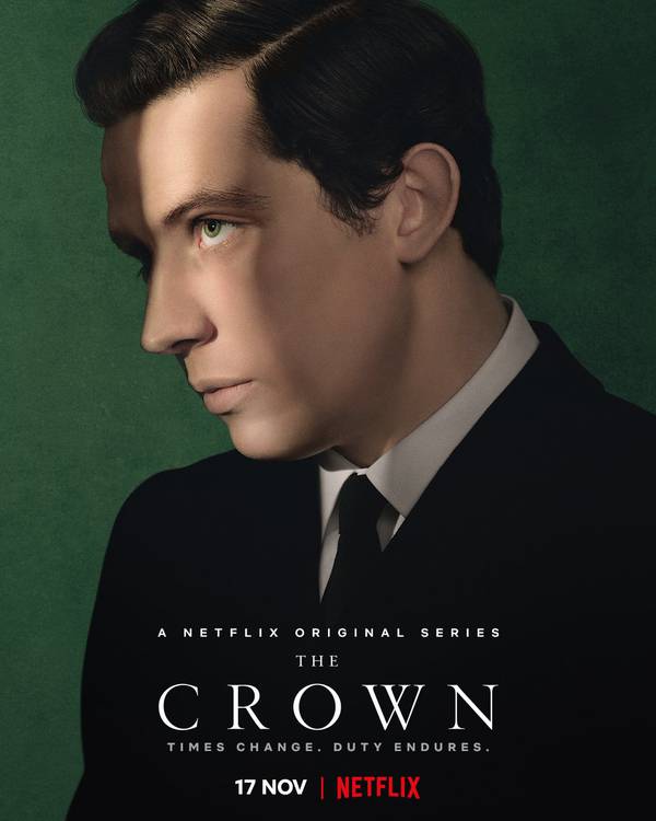 Imagem promocional de The Crown com Josh O'Connor/Netflix