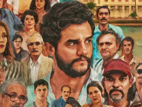 Detalhe do pôster de O Agente Secreto (Reprodução)